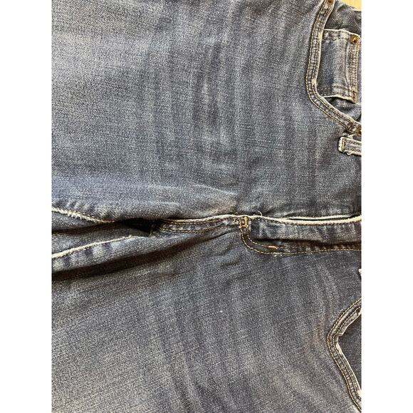 Universal Thread Blue Pantalon Crop High Waisted Girlfriend Jeans Semi Stretch 8 - Picture 3 of 9